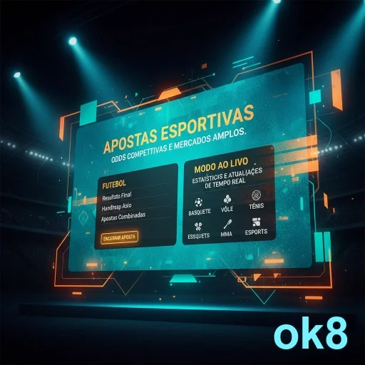 Interface de apostas esportivas no ok8 mostrando opções variadas.