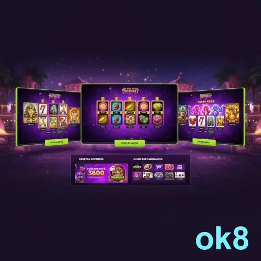 Máquinas de slot VIP na ok8 com temas variados e interativos.