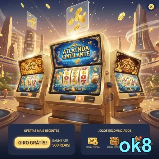 Máquinas de caça-níqueis da ok8 com promoções VIP e giros grátis.