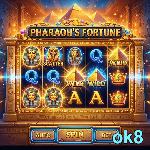 Jogo Pharaoh's Fortune na plataforma de games ok8.