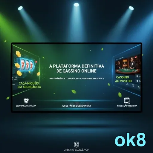 Acesso seguro à plataforma de cassino online ok8 com caça-níqueis.