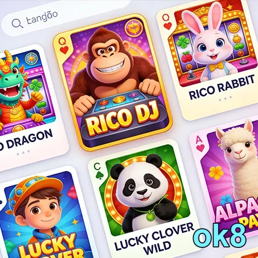 Celular mostrando jogos VIP na plataforma ok8.