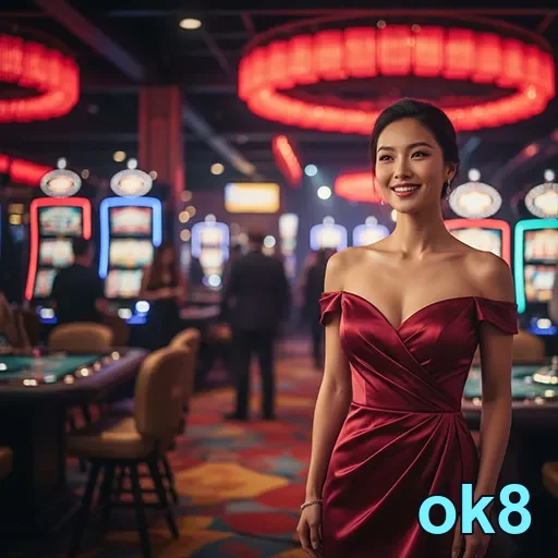 Pessoas desfrutando de serviços VIP em cassino na ok8.