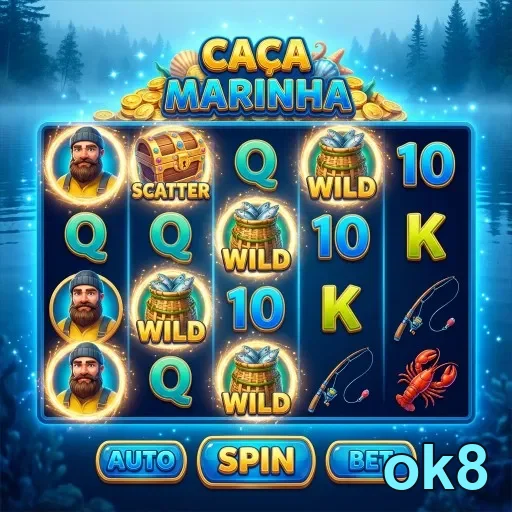 Slot 'Caça Marinha' disponível na ok8 com suporte VIP.